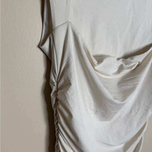 NWT Abecrombie & Fitch Ava Knit Maxi Dress Cream size Large Tall bodycon - Picture 8 of 10